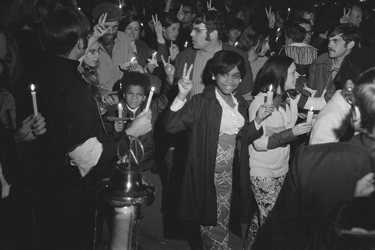 March to the White House lead by Coretta Scott King as part of the Moratorium to End the War in Vietnam, 15 October 1969.